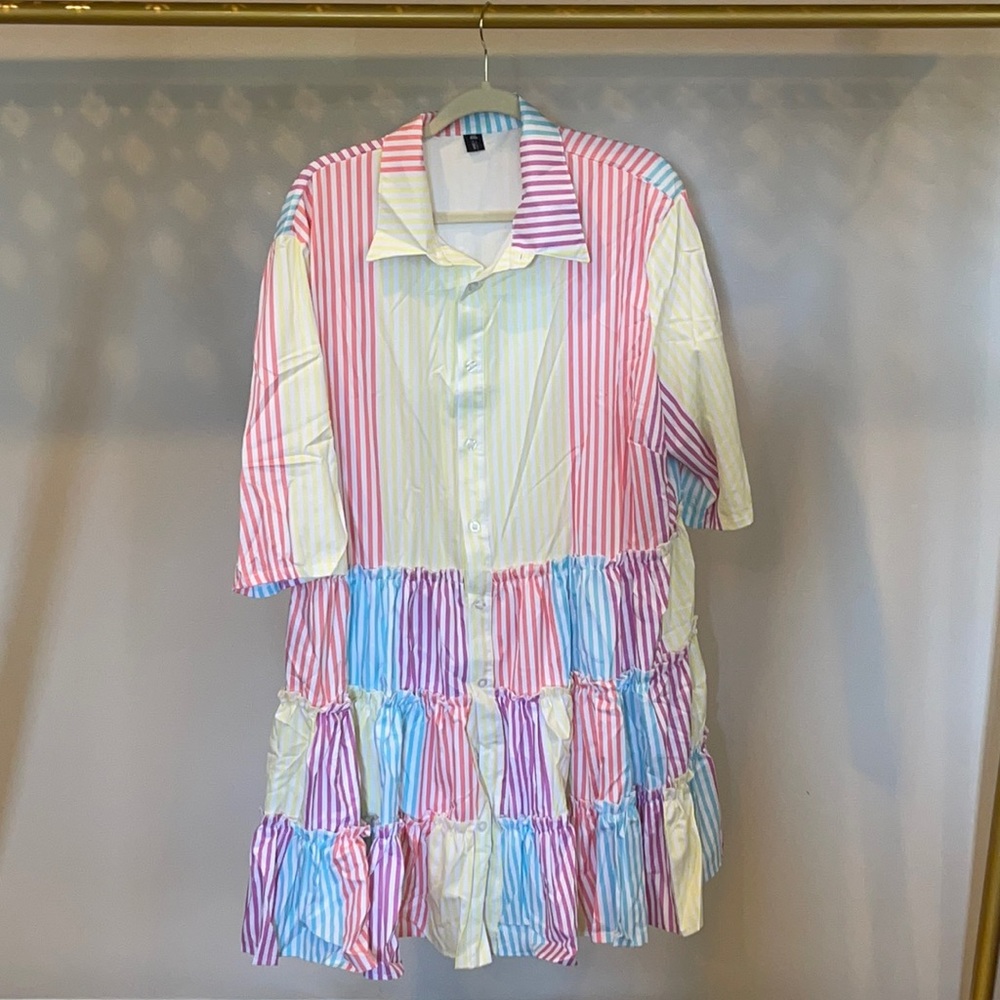 XPlus Wear Plus Beauty Colorful Flowy Dress Ladies Size 4XL